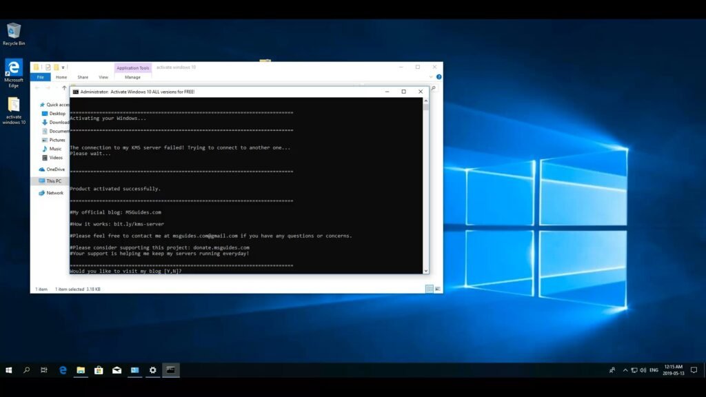 Activating Windows 11 Using CMD